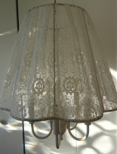 newly covered lace shade