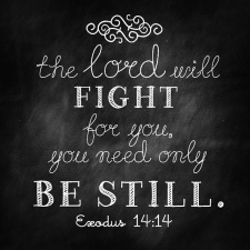 the Lord will fight for you-