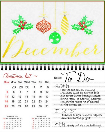 Christmas TO DO list 2016